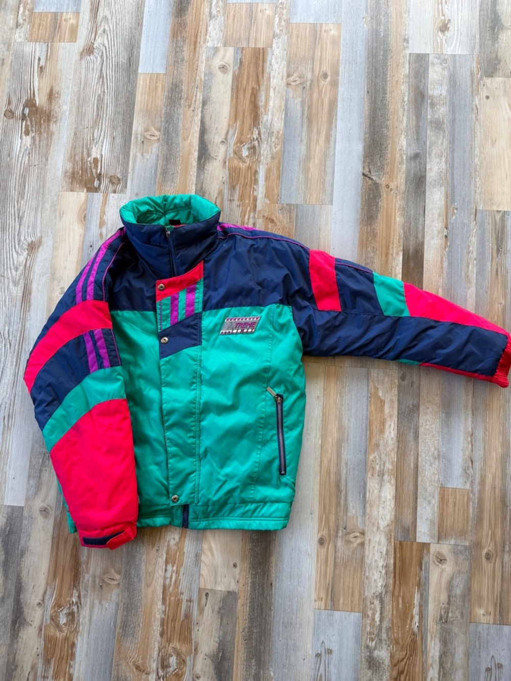 Retro Color Block Ski Jacket